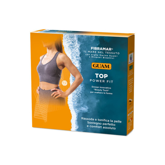 Топ для спорта, GUAM Power Fit / Серый Меланж