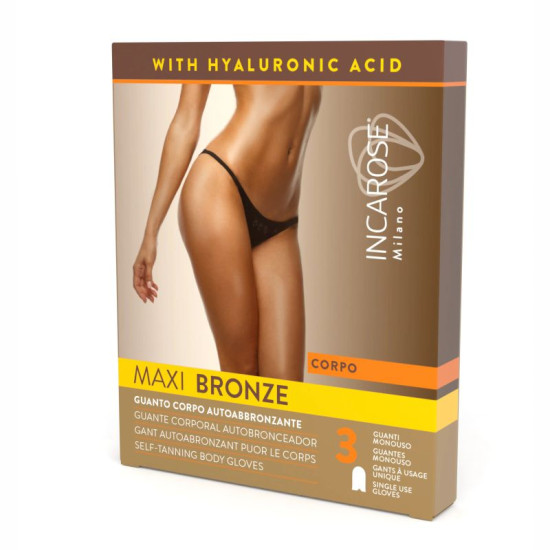 Автозагар-перчатки для тела, INCAROSE Maxi Bronze / 3 шт x 17 мл