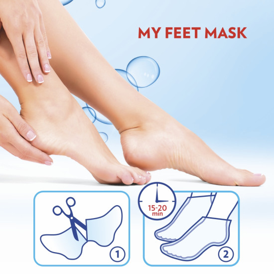 Ультра-увлажняющая маска-носочки для ног, INCAROSE / 18 мл