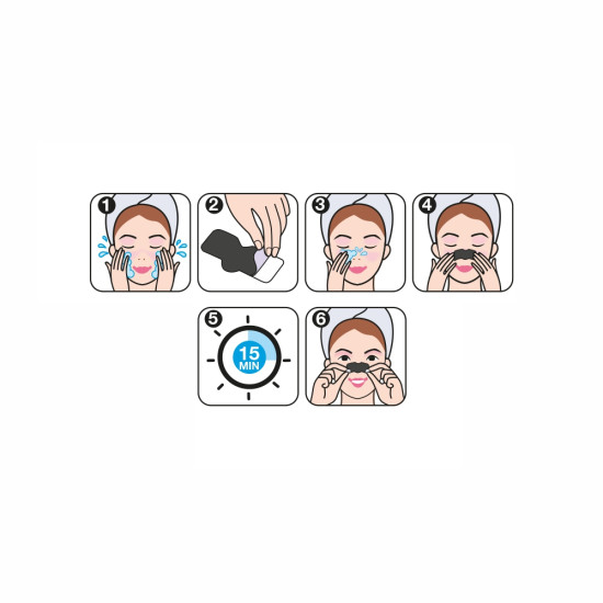 Полоски для носа против черных точек, SYNERGY DERM Nose Strips / 4 шт.